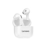 ⁦سماعة لينوفو ThinkPlus اللاسلكية LP40 بتقنية البلوتوث 5.0 مع تحكم باللمس  و صوت ستيريو بدون استخدام اليدين و تقنية إلغاء الضوضاء- لون أبيض⁩ - الصورة ⁦2⁩