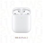 ⁦سماعة أذن i18 بلوتوث مع علبة شحن لاسلكية⁩ - الصورة ⁦2⁩