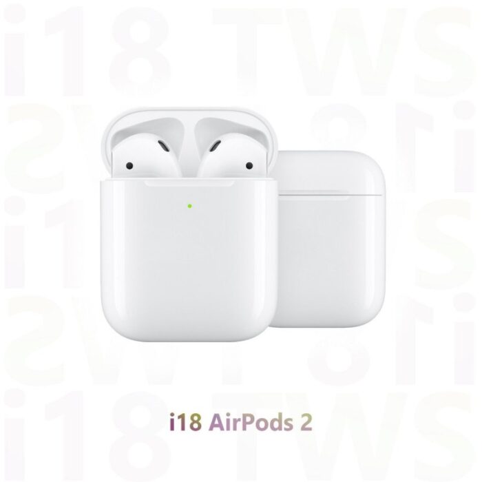 ⁦سماعة أذن i18 بلوتوث مع علبة شحن لاسلكية⁩ - الصورة ⁦3⁩