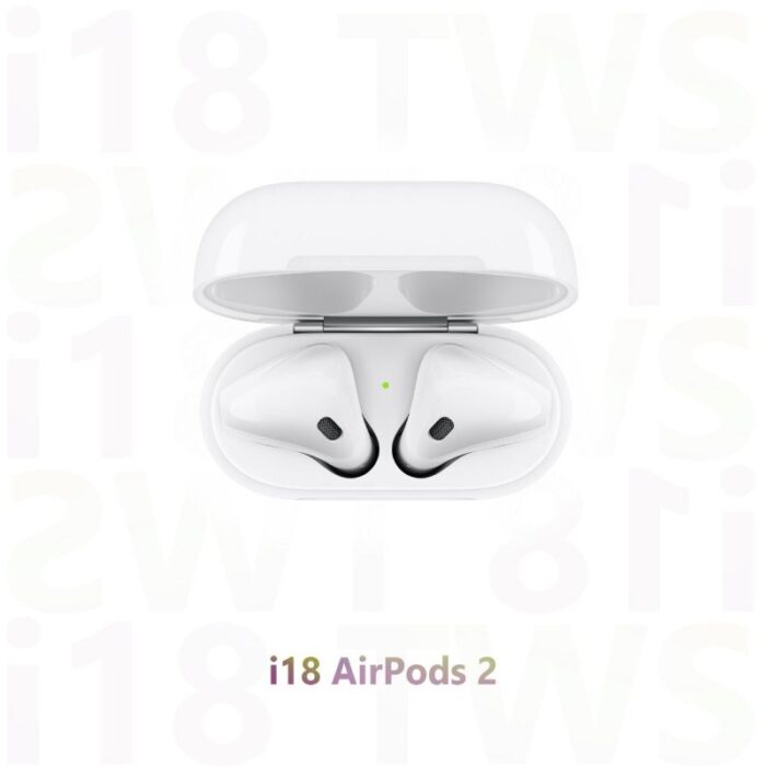 ⁦سماعة أذن i18 بلوتوث مع علبة شحن لاسلكية⁩ - الصورة ⁦4⁩