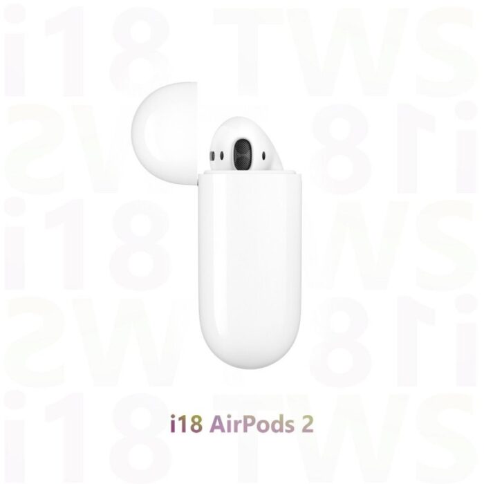 ⁦سماعة أذن i18 بلوتوث مع علبة شحن لاسلكية⁩ - الصورة ⁦5⁩