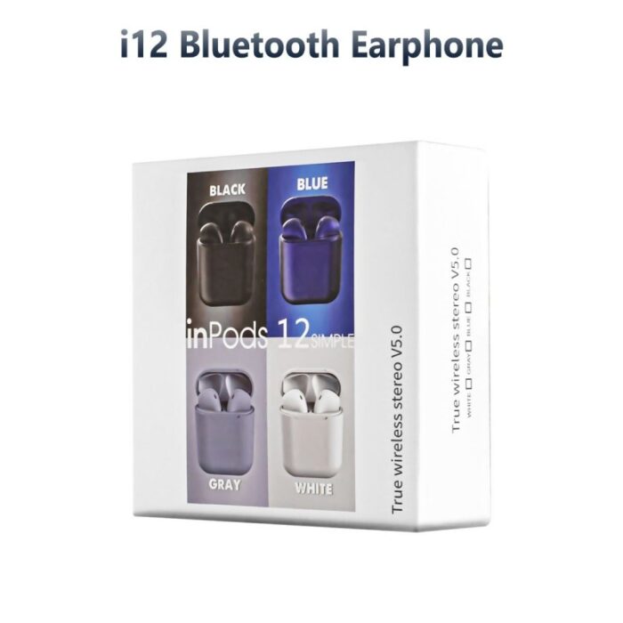 10334254_67dc48c516e5f سماعة اذن i12 اللاسلكية، بإصدار بلوتوث 5.0 - الصورة 1