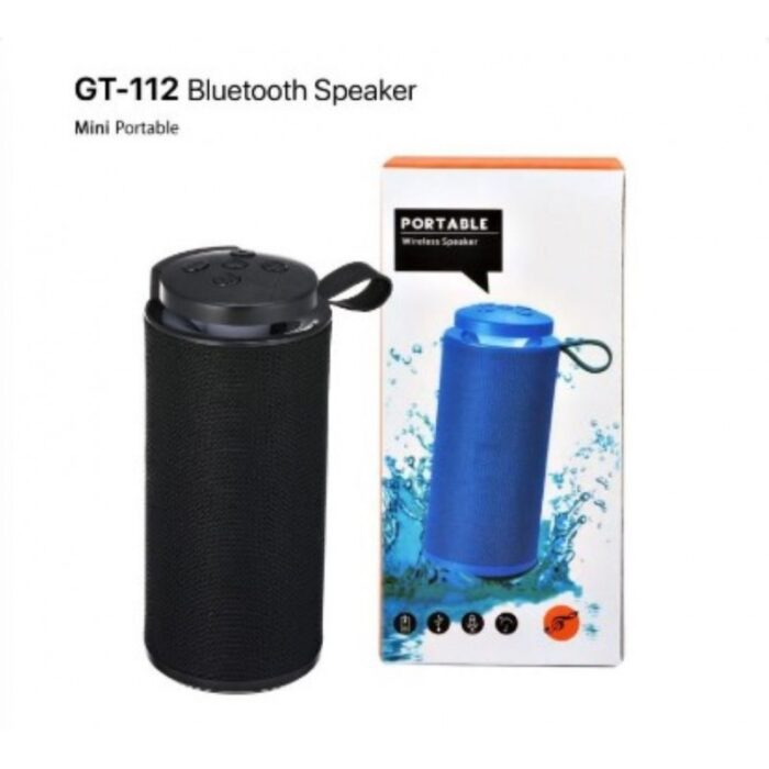 10334268_67dc48d18ccb7 سبيكر محمول +GT-112 بتقنية البلوتوث لون أسود - الصورة 1