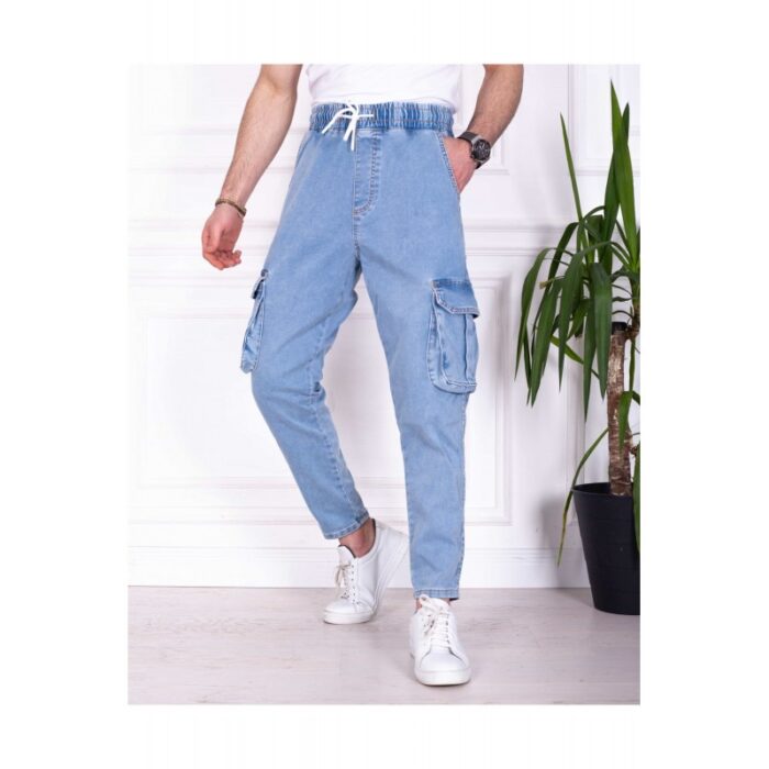 10334318_67dc48f623025 بنطلون جينز JoggerFiT من SONG'S - الصورة 1