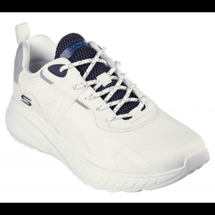 10334339_67dc491a93ac4 حذاء سكيتشرز بوبس سكواد كياس للرجال لون أبيض ونعل أبيض - Skechers Men's Bobs Squad Chaos Shoes - الصورة 1