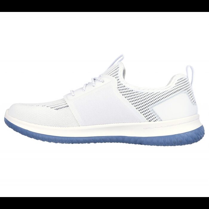 ⁦حذاء سكيتشرز ديلسون 3.0 للرجال لون أبيض ونعل أبيض- Skechers Men's Delson 3.0 Shoes⁩ - الصورة ⁦5⁩