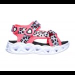 ⁦صندل سكيتشرز اس لايت: هارت لايت للأطفال لون زهري-Skechers Kids' S Lights: Heart Lights - Savvy Cat Sandal⁩ - الصورة ⁦2⁩