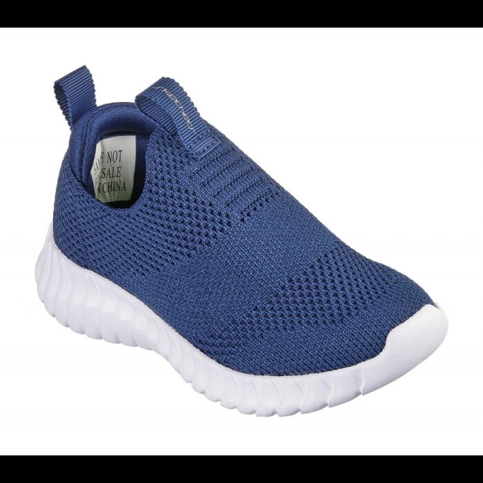 10334365_67dc493c20171 حذاء سكيتشرز ايليت فليكس للأطفال لون كحلي ونعل أبيض- Skechers Elite Flex - Wasick Shoes - الصورة 1