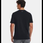 ⁦Under Armour Men's UA Big Logo Fill Short Sleeve T-shirt-تيشيرت اندر ارمور بيج لوجو فيل للرجال لون أسود⁩ - الصورة ⁦2⁩