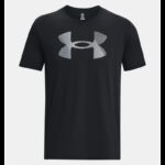 ⁦Under Armour Men's UA Big Logo Fill Short Sleeve T-shirt-تيشيرت اندر ارمور بيج لوجو فيل للرجال لون أسود⁩ - الصورة ⁦5⁩