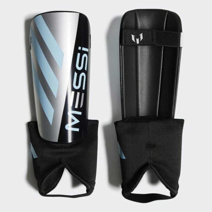 حماية اديداس للساق لون فضي وأسود -adidas Messi Match Shin Guards  - Silver - Image 2