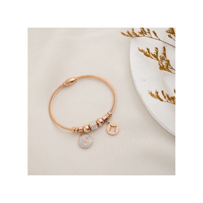 10334520_67dc4a176ffa9 سوار جولدن روز زركون بتصميم دوائر - الصورة 1