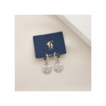 حلق فضي بتصميم وردة فان كليف