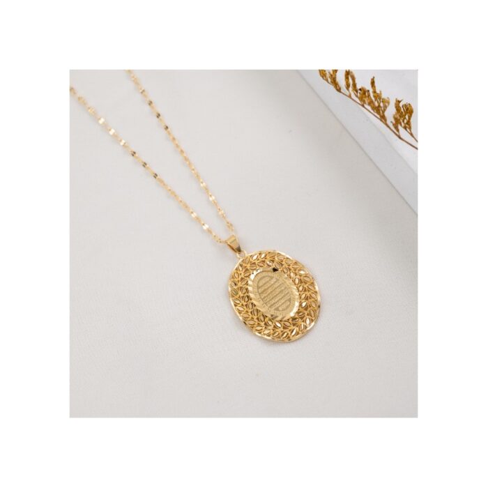 10334682_67dc4b0b6d6a2 سلسال ذهبي بلدي بتصميم آية الكرسي - الصورة 1