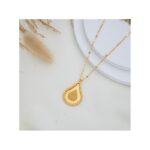 سنسال بلدي ذهبي بتصميم دمعة