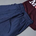 ⁦طقم قطعتين تيشيرت وشورت للأطفال لون خمري وكحلي⁩ - الصورة ⁦3⁩