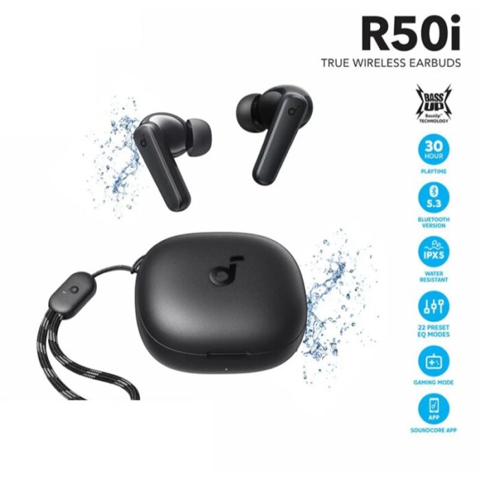 ⁦سماعة أذن لاسلكية انكر ساوند كور R50i لون اسود- Anker Soundcore True Wireless Earbuds R50i⁩ - الصورة ⁦5⁩