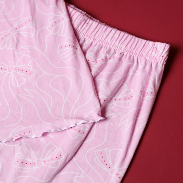 ⁦بجامة صيفية للنساء لون زهري فاتح⁩ - الصورة ⁦3⁩