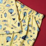 ⁦بجامة صيفية للنساء لون أصفر بتصميم رسومات⁩ - الصورة ⁦3⁩