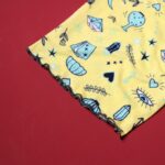 ⁦بجامة صيفية للنساء لون أصفر بتصميم رسومات⁩ - الصورة ⁦5⁩