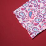 ⁦بجامة صيفية للنساء لون زهري بتصميم زخارف⁩ - الصورة ⁦4⁩