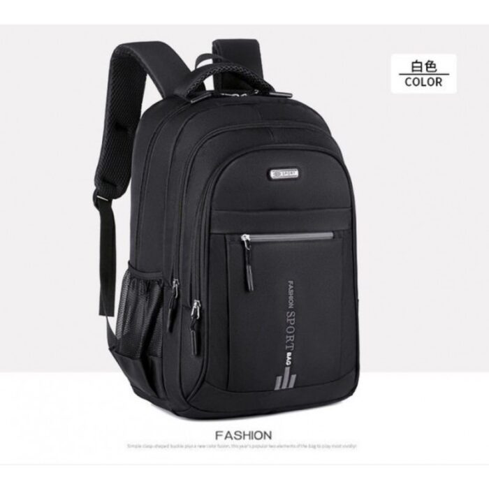 10334927_67dc4d3d3cad8 شنتة لابتوب ظهر لكلا الجنسين مقاومة لرذاذ الماء والخدش وخفيفة الوزن ذات جيوب متعددة وسعة كبيرة - لون أسود - الصورة 1