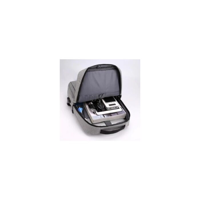 ⁦شنتة لابتوب ظهر لكلا الجنسين مع مدخل USB خفيفة الوزن ذات جيوب متعددة وسعة كبيرة 15 إنش - لون أزرق⁩ - الصورة ⁦5⁩