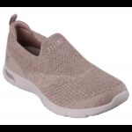 Skechers Women's Arch Fit Refine - Don't Go Shoes - حذاء سكيتشرز ارش فيت -دونت جو للنساء لون بيج وأبيض