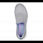 ⁦حذاء سكيتشرز دي لوكس كمفورت للنساء لون رمادي وأبيض -Skechers Womens D'Lux Comfort-Glow Time Shoes⁩ - الصورة ⁦3⁩