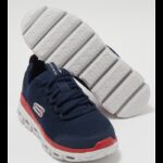 ⁦حذاء سكيتشرز جلايد ستيب للأطفال لون كحلي وأبيض- Skechers Glide Step Low Top Shoes⁩ - الصورة ⁦2⁩