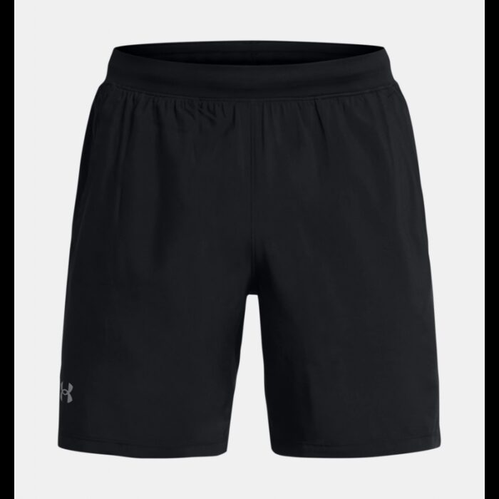 ⁦شورت اندر ارمور لانش 7 للرجال لون اسود-Under Armour Men's UA Launch 7" Shorts⁩ - الصورة ⁦6⁩