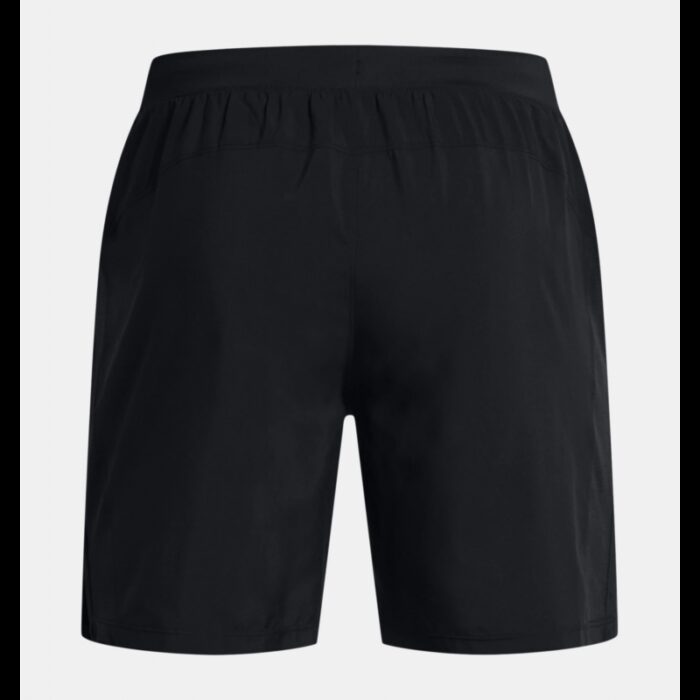 ⁦شورت اندر ارمور لانش 7 للرجال لون اسود-Under Armour Men's UA Launch 7" Shorts⁩ - الصورة ⁦7⁩