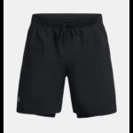⁦شورت اندر ارمور لانش7 2 في 1 للرجال لون اسود-Under Armour Men's UA Launch 7" 2-in-1 Shorts⁩ - الصورة ⁦6⁩