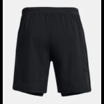 ⁦شورت اندر ارمور لانش7 2 في 1 للرجال لون اسود-Under Armour Men's UA Launch 7" 2-in-1 Shorts⁩ - الصورة ⁦7⁩