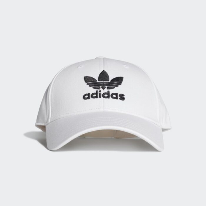 10335013_67dc4df11cf6c طاقية اديداس تريفول بيسبول للجنسين لون ابيض-adidas Unisex' Trefoil Baseball Cap White - الصورة 1