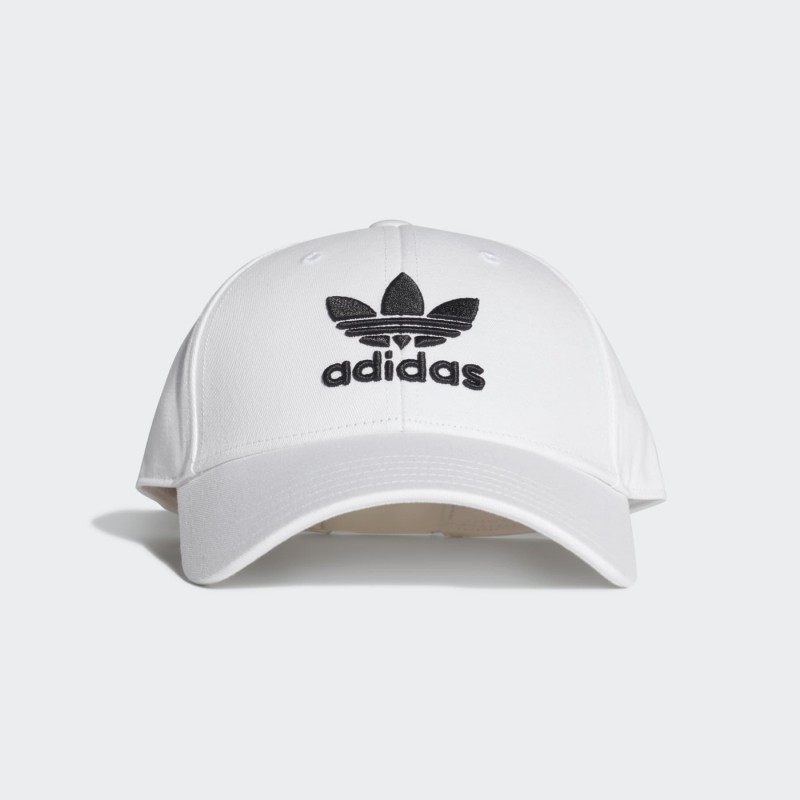10335013_67dc4df11cf6c طاقية اديداس تريفول بيسبول للجنسين لون ابيض-adidas Unisex' Trefoil Baseball Cap White - الصورة 1
