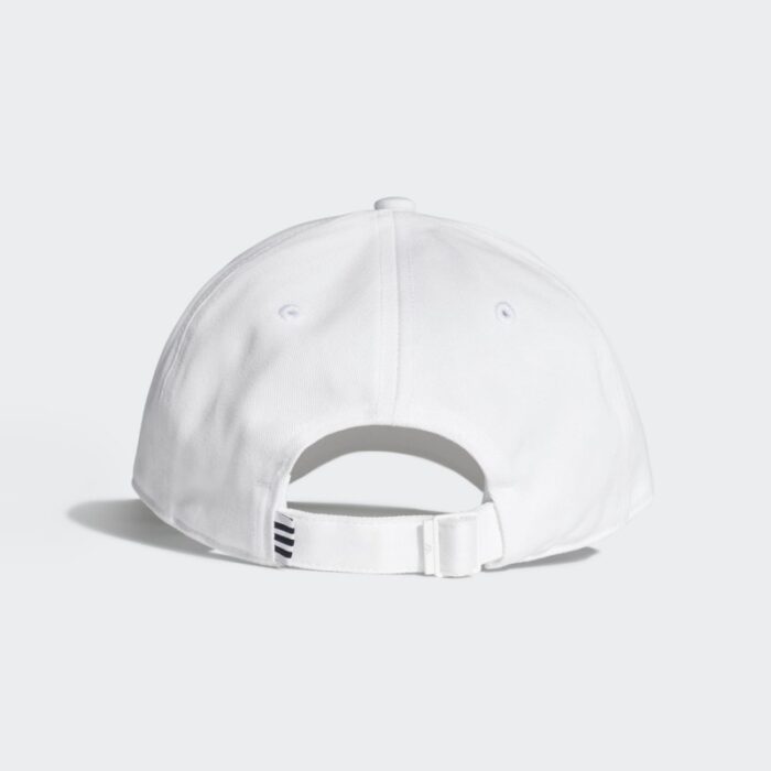 ⁦طاقية اديداس تريفول بيسبول للجنسين لون ابيض-adidas Unisex' Trefoil Baseball Cap White⁩ - الصورة ⁦2⁩