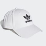 ⁦طاقية اديداس تريفول بيسبول للجنسين لون ابيض-adidas Unisex' Trefoil Baseball Cap White⁩ - الصورة ⁦3⁩