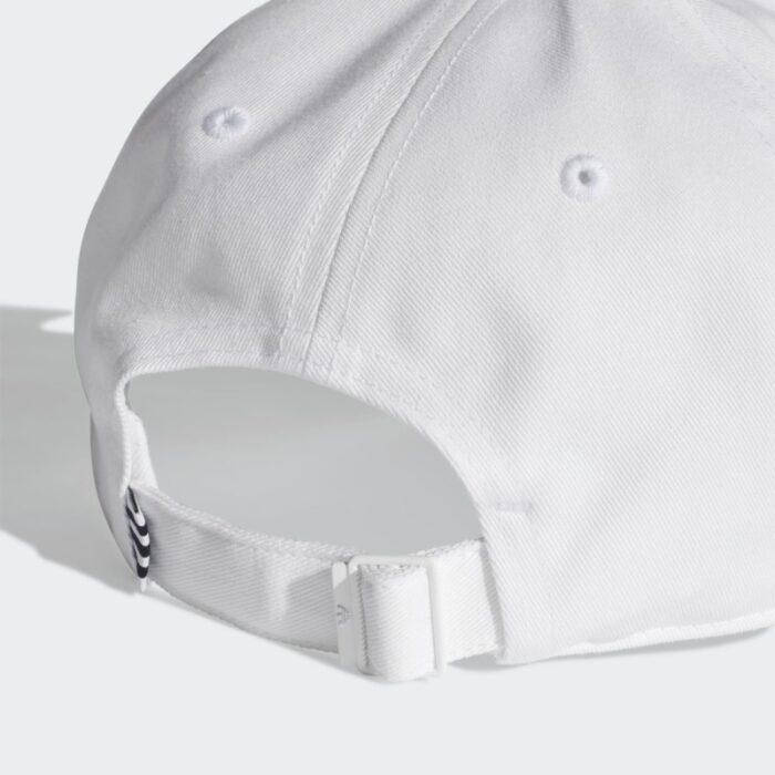 ⁦طاقية اديداس تريفول بيسبول للجنسين لون ابيض-adidas Unisex' Trefoil Baseball Cap White⁩ - الصورة ⁦4⁩