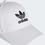 ⁦طاقية اديداس تريفول بيسبول للجنسين لون ابيض-adidas Unisex' Trefoil Baseball Cap White⁩ - الصورة ⁦5⁩