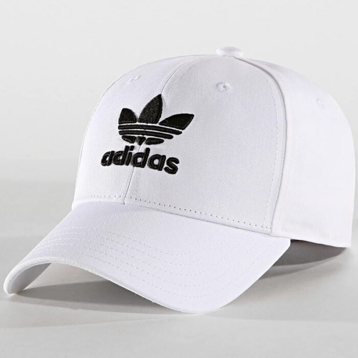 ⁦طاقية اديداس تريفول بيسبول للجنسين لون ابيض-adidas Unisex' Trefoil Baseball Cap White⁩ - الصورة ⁦7⁩