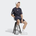 ⁦شورت اديداس ديزايند 4 جيم ديه للرجال لون كحلي-adidas Mens' Designed 4 Gameday Shorts - Blue⁩ - الصورة ⁦3⁩