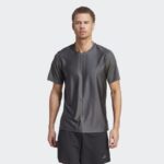 تيشيرت اديداس هيت وورك اوت ثلاث خطوط للرجال لون رمادي-adidas Mens' HIIT Workout 3-Stripes Tee - Grey