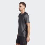 ⁦تيشيرت اديداس هيت وورك اوت ثلاث خطوط للرجال لون رمادي-adidas Mens' HIIT Workout 3-Stripes Tee - Grey⁩ - الصورة ⁦4⁩