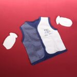 ⁦طقم للأطفال حديثي الولادة 10 قطع لون كحلي و أبيض⁩ - الصورة ⁦6⁩