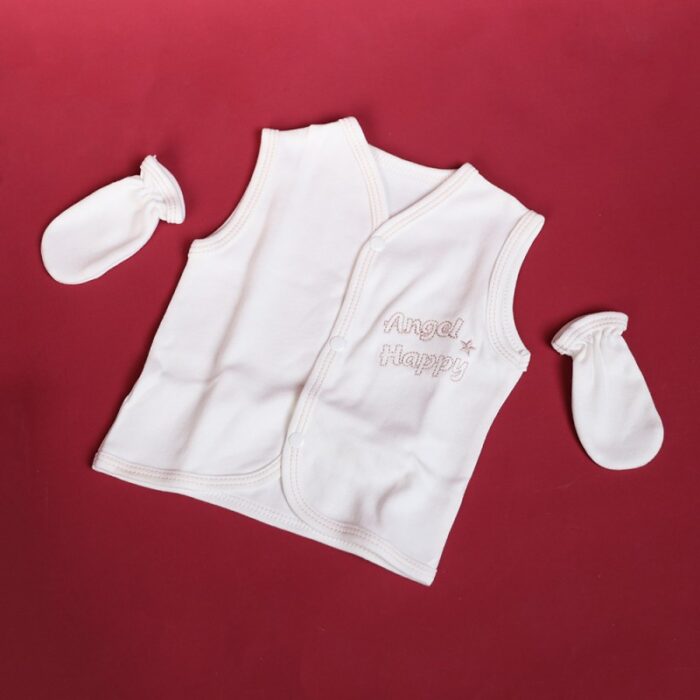 ⁦طقم للأطفال حديثي الولادة 10 قطع لون أوف وايت وبيج⁩ - الصورة ⁦6⁩