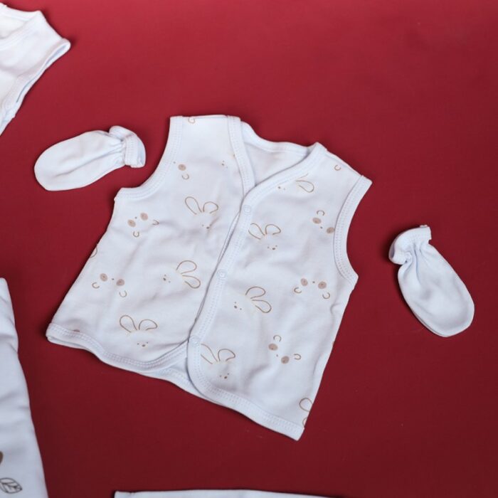 ⁦طقم للأطفال حديثي الولادة 10 قطع لون أزرق سماوي⁩ - الصورة ⁦9⁩