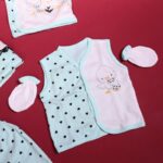 ⁦طقم للأطفال حديثي الولادة 10 قطع لون أزرق فاتح⁩ - الصورة ⁦3⁩