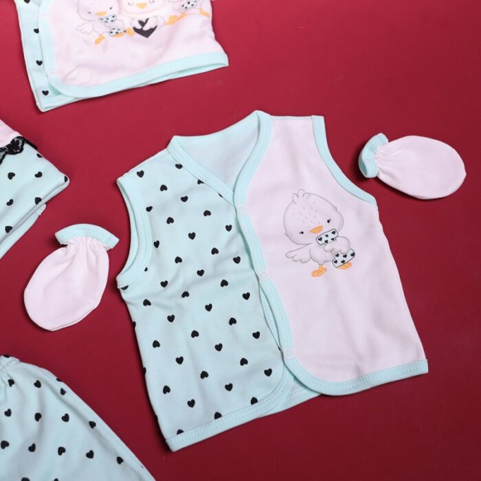 ⁦طقم للأطفال حديثي الولادة 10 قطع لون أزرق فاتح⁩ - الصورة ⁦3⁩