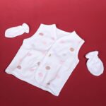 ⁦طقم للأطفال حديثي الولادة 10 قطع لون أبيض وزهري⁩ - الصورة ⁦6⁩